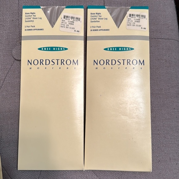 New with tags-9 packages 2 pairs each box of Nordstroms knee high hosiery - Picture 3 of 6